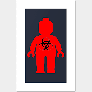 Minifig with Radioactive Symbol Posters and Art